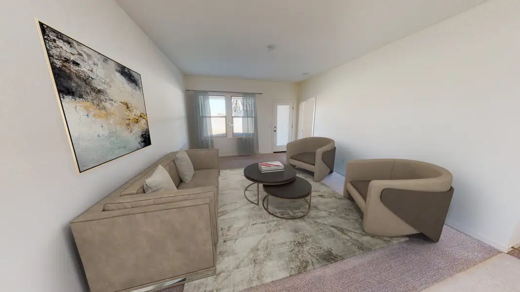Representative furnished interior of a home built from the Sterling by Starlight Homes in Stonebridge Manor, Waddell (Image 7).