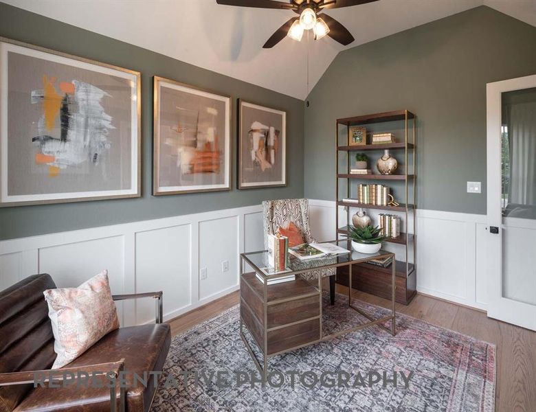 Furnished interior view inside a new home in Sandbrock Ranch, Aubrey (Image 14).