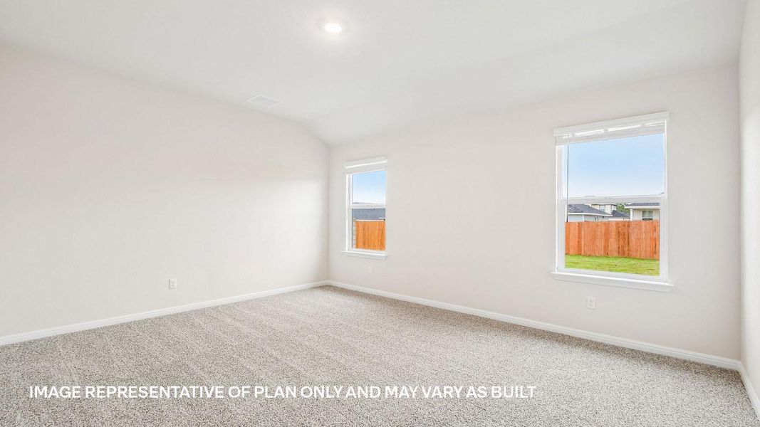 Spacious, unfurnished interior of a new home in Trails at Wildhorse, Austin (Image 19).