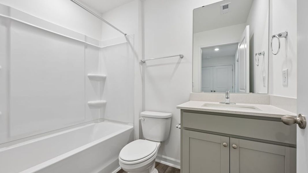 Furnished interior view inside a new home in The Townes at Belle Grove, Wendell (Image 5).