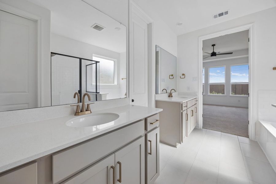 Furnished interior view inside a new home in Brookewater, Rosenberg (Image 8).