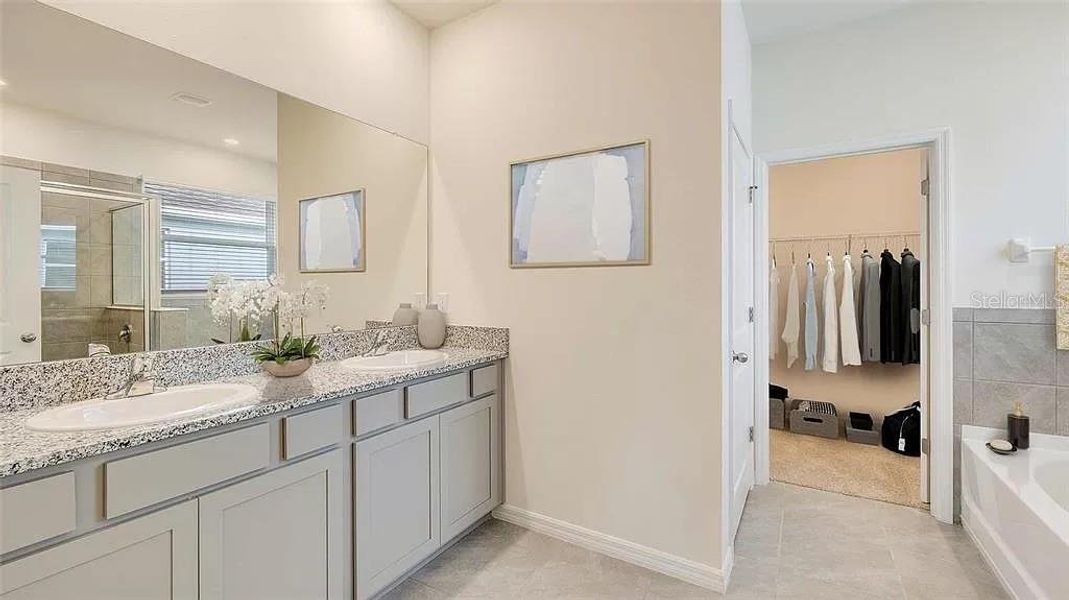 Furnished interior view inside a new home in Woodcreek, Wesley Chapel (Image 3). Furnished interior view inside a new home in Woodcreek, Wesley Chapel (Image 3).