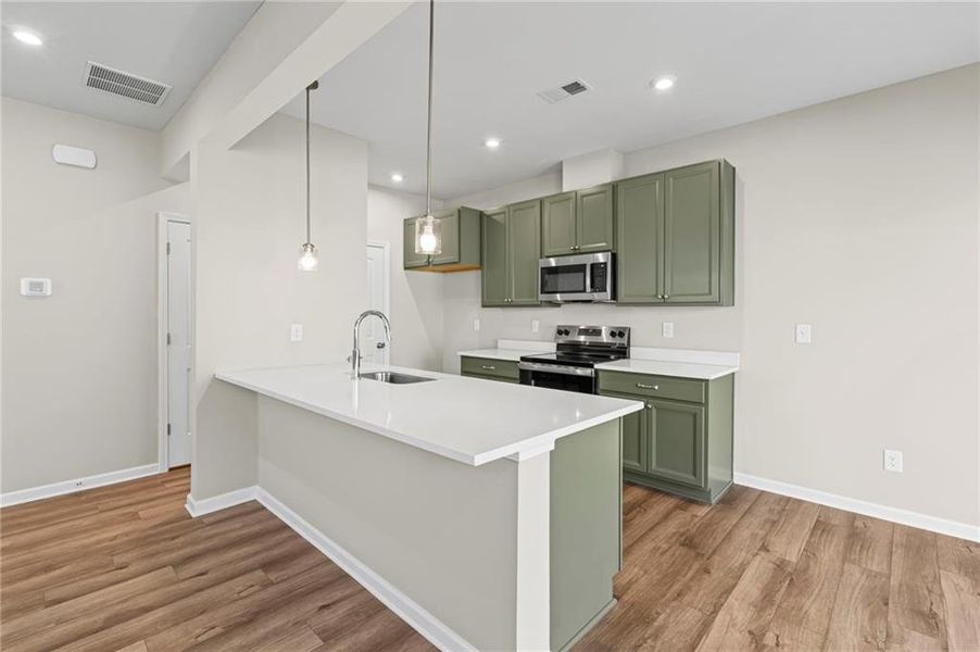 Furnished interior view inside a new home in Villas at Gold Creek, Dawsonville (Image 10).
