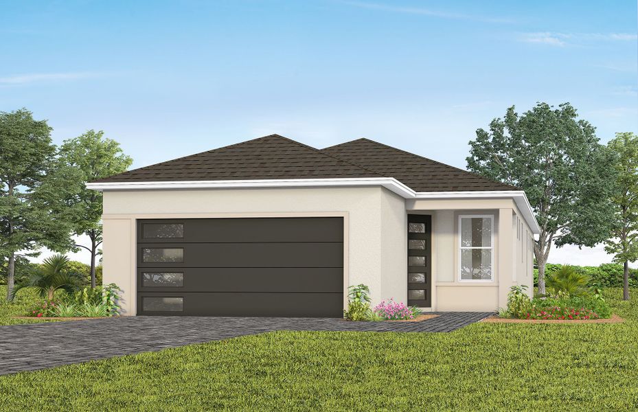 Representative exterior photo of a completed home built from the Contour by Del Webb in Del Webb Lakehaven, Clermont, FL (Image 10). Representative exterior photo of a completed home built from the Contour by Del Webb in Del Webb Lakehaven, Clermont, FL (Image 10).