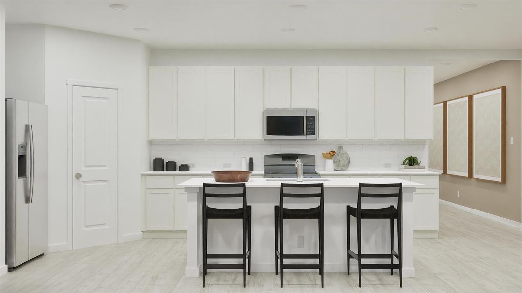 Furnished interior view inside a new home in Ashland, Angleton (Image 7).