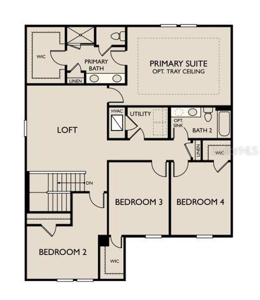 2D floor plan layout of this home in Oakfield Trails Signature, Parrish, FL (Image 3). 2D floor plan layout of this home in Oakfield Trails Signature, Parrish, FL (Image 3).