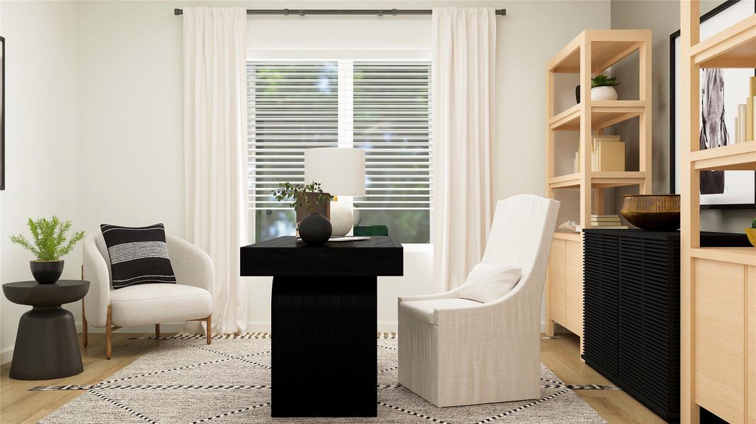 Furnished interior view inside a new home in Samara, League City (Image 4).