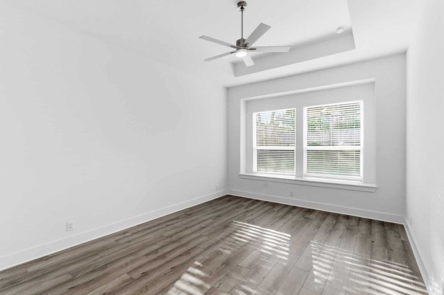 Spacious, unfurnished interior of a new home in Buffalo Crossing, Cibolo (Image 18). Spacious, unfurnished interior of a new home in Buffalo Crossing, Cibolo (Image 18).