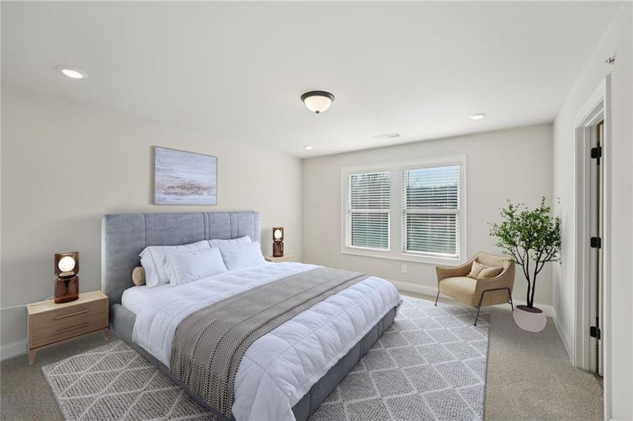 Furnished interior view inside a new home in , Cumming (Image 13).