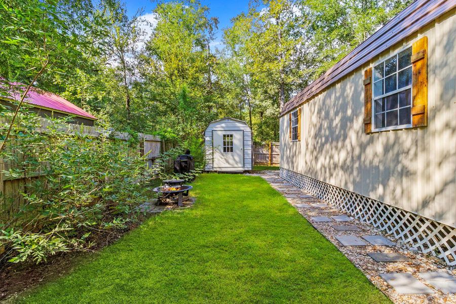 Enjoy the green space perfect for cookouts, yard games, and relaxing in the fresh air. Enjoy the green space perfect for cookouts, yard games, and relaxing in the fresh air.