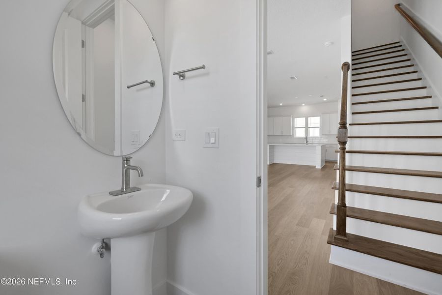 Furnished interior view inside a new home in North Beach Townhomes, Jacksonville Beach (Image 11). Furnished interior view inside a new home in North Beach Townhomes, Jacksonville Beach (Image 11).