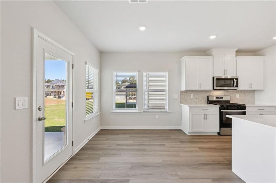 Furnished interior view inside a new home in Parkside at Grayson, Grayson (Image 5). Furnished interior view inside a new home in Parkside at Grayson, Grayson (Image 5).