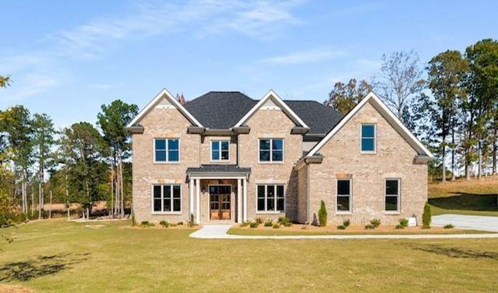 Front exterior of a new home in , Atlanta, GA, highlighting curb appeal (Image 1). Front exterior of a new home in , Atlanta, GA, highlighting curb appeal (Image 1).