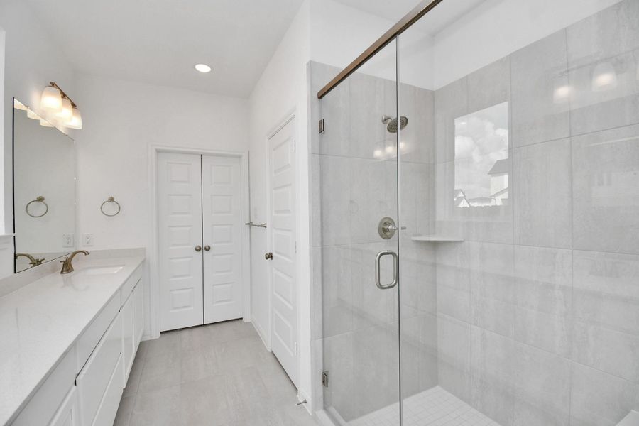 Furnished interior view inside a new home in Elyson, Katy (Image 7).