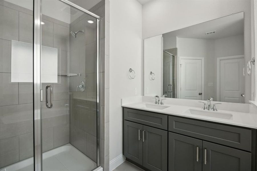 Furnished interior view inside a new home in Santorini, Seagoville (Image 9).