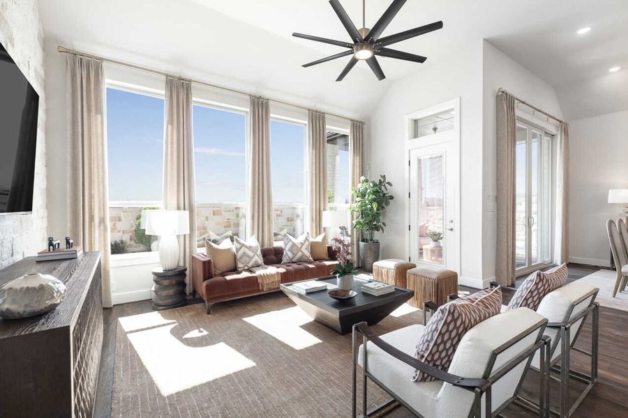 Representative Family Room - some options shown