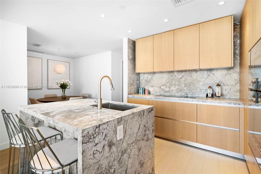 Furnished interior view inside a new home in , Miami Beach (Image 8). Furnished interior view inside a new home in , Miami Beach (Image 8).