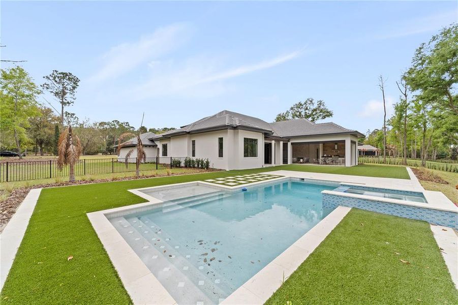Exterior details and patio area of a home in Bella Collina, Montverde (Image 29). Exterior details and patio area of a home in Bella Collina, Montverde (Image 29).