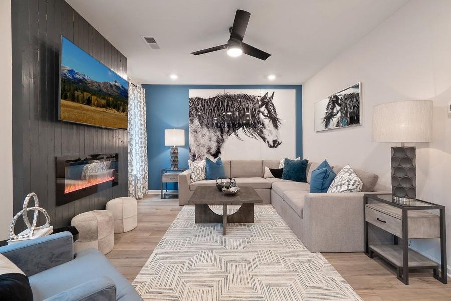 Furnished interior view inside a new home in Chapel Hill, Newnan (Image 18).