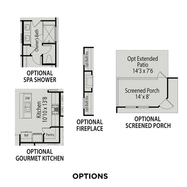2D floor plan layout for the The Franklin C by Davidson Homes LLC in Retreat at North Main, Lillington, NC (Image 5).
