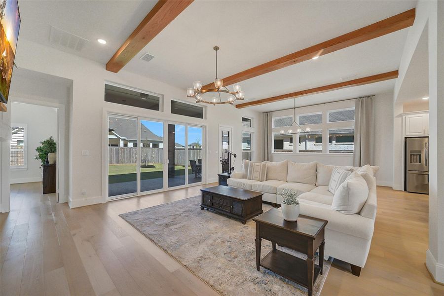 Furnished interior view inside a new home in , Cypress (Image 37).