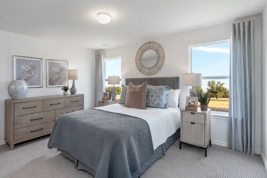 Representative furnished interior of a home built from the 1243 by KB Home in Espino, San Antonio (Image 7).
