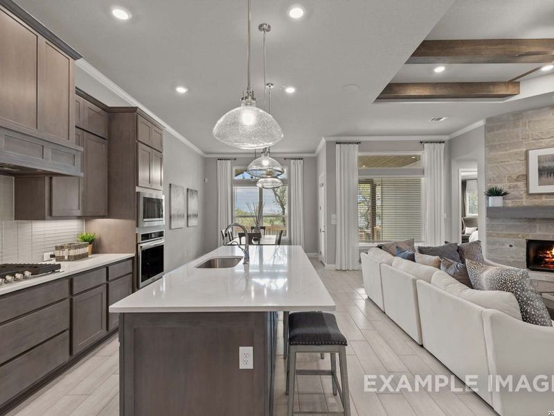 Furnished interior view inside a new home in The Reserve at Potranco Oaks, Castroville (Image 19).