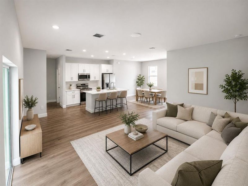 Furnished interior view inside a new home in , Ocala (Image 5).