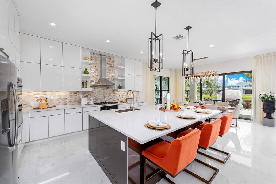 Representative furnished interior of a home built from the Pacifica by GL Homes in Lotus Edge, Boca Raton (Image 5).