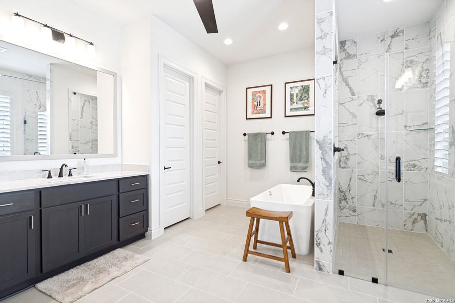 Furnished interior view inside a new home in Esperanza - 80' & 90', Boerne (Image 11).