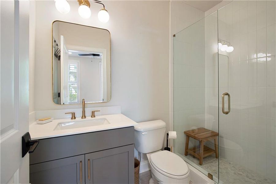 Furnished interior view inside a new home in , Alpharetta (Image 59).