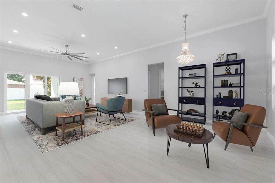 Furnished interior view inside a new home in , Palm Coast (Image 18).