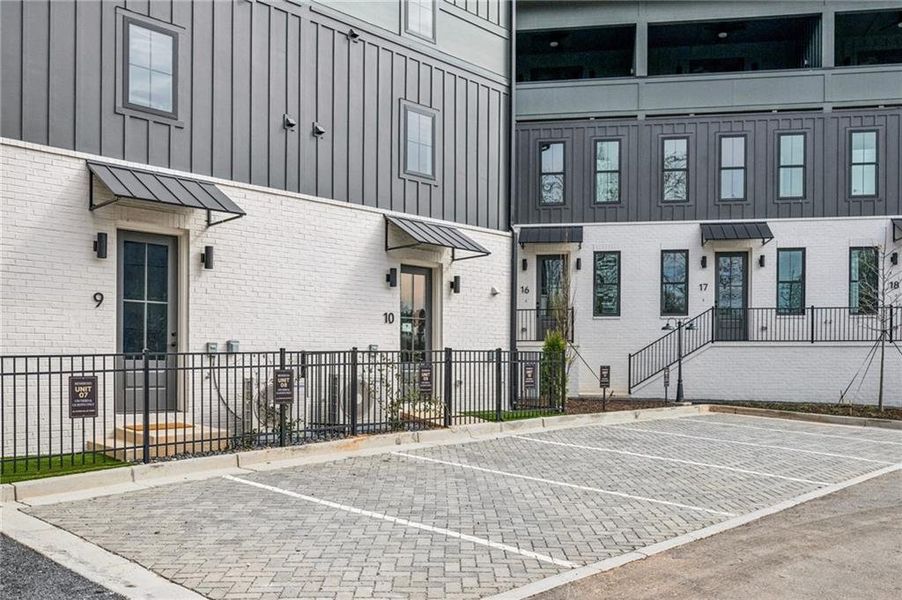 Exterior details and patio area of a home in , Atlanta (Image 32).