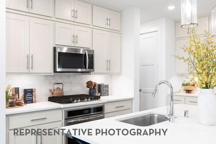 Furnished interior view inside a new home in Pomona, Manvel (Image 14).
