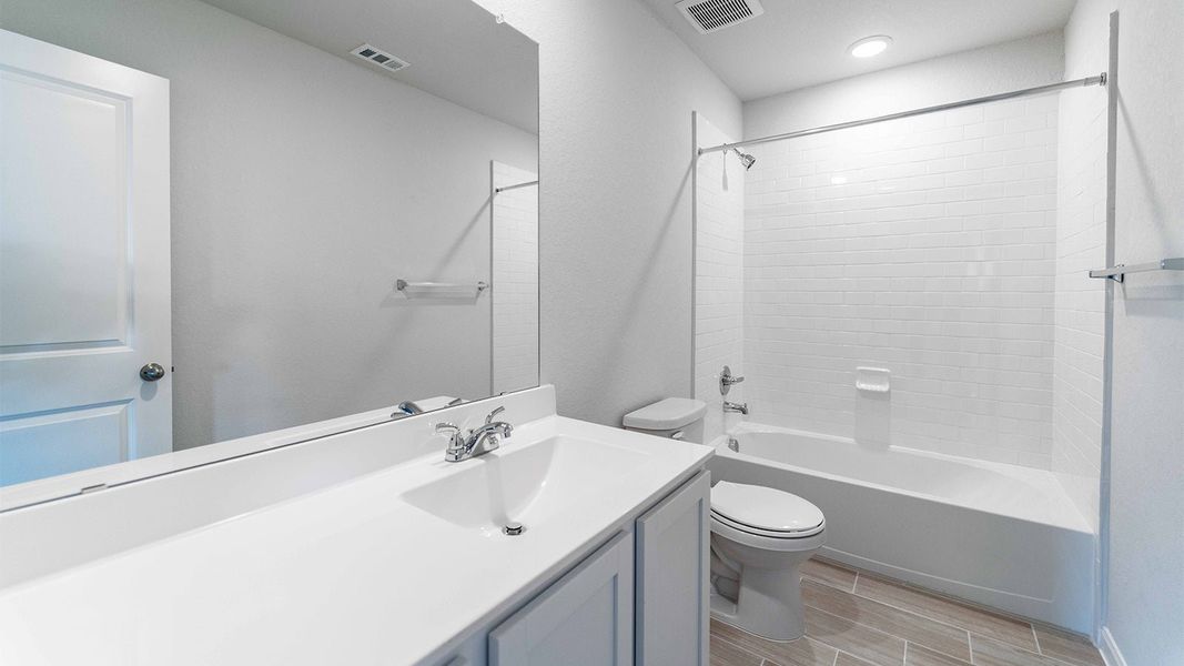 Furnished interior view inside a new home in Morgan Meadows, San Antonio (Image 6). Furnished interior view inside a new home in Morgan Meadows, San Antonio (Image 6).