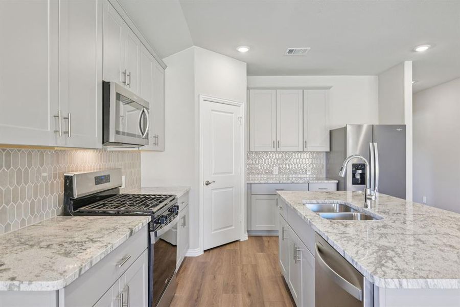 Furnished interior view inside a new home in Westmoor, Sherman (Image 15). Furnished interior view inside a new home in Westmoor, Sherman (Image 15).