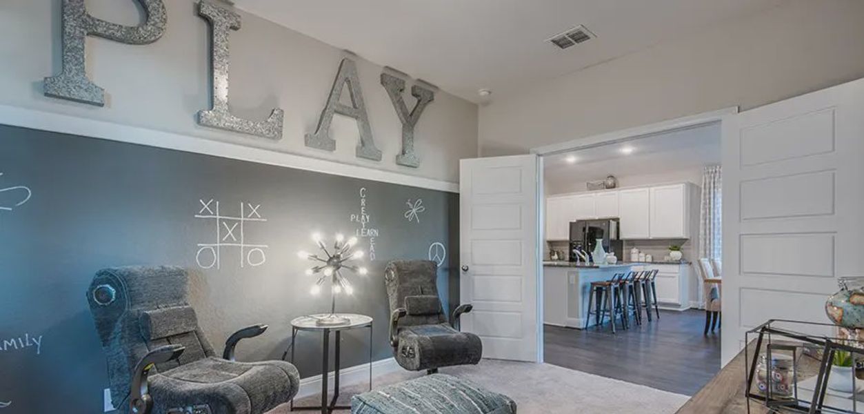 Representative furnished interior of a home built from the Asher by Chesmar Homes in Stillwater Ranch, San Antonio (Image 10).