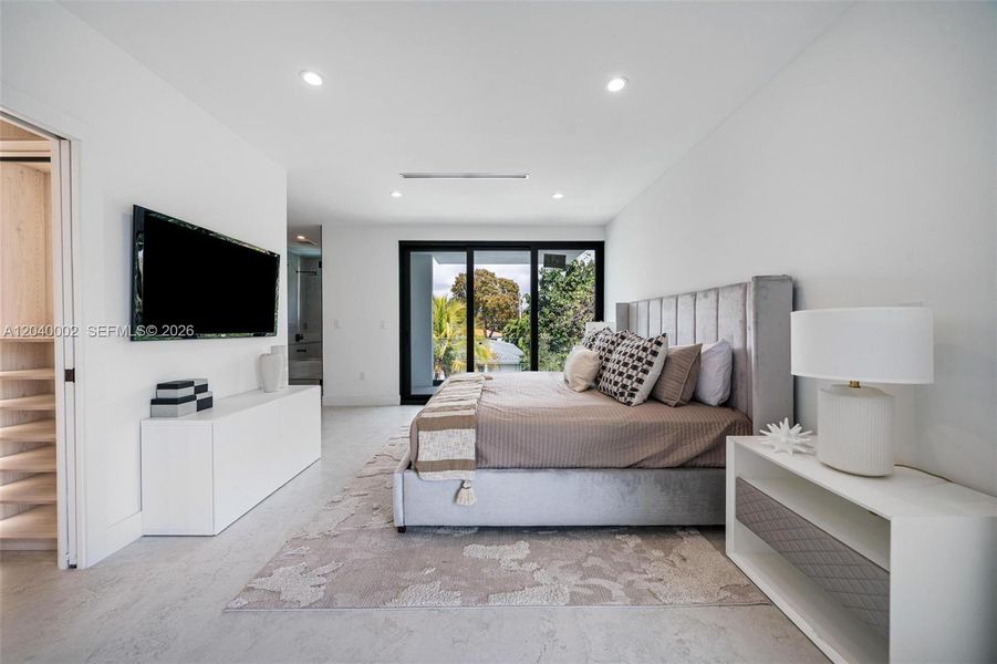 Furnished interior view inside a new home in , Miami (Image 18).