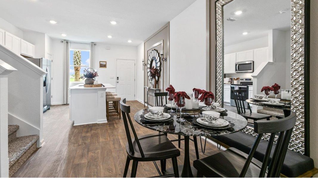 Representative furnished interior of a home built from the Osmond by D.R. Horton in Cordera Townhomes Express, St. Augustine (Image 7). Representative furnished interior of a home built from the Osmond by D.R. Horton in Cordera Townhomes Express, St. Augustine (Image 7).