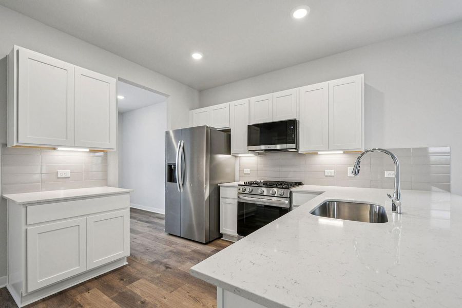 Furnished interior view inside a new home in Avery Centre, Round Rock (Image 6).
