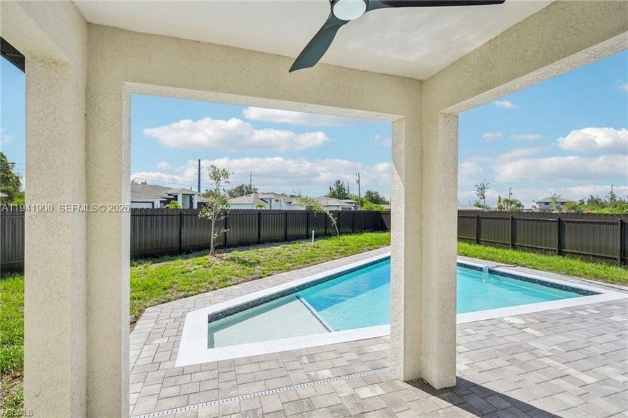 Exterior details and patio area of a home in , Cape Coral (Image 24).
