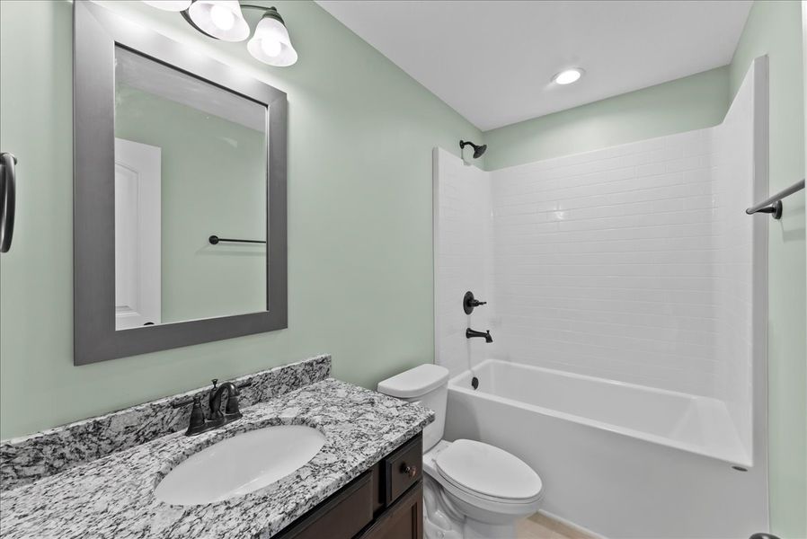 Representative furnished interior of a home built from the Rozlynn by Enchanted Homes in New Prospect Haven, Inman (Image 12).