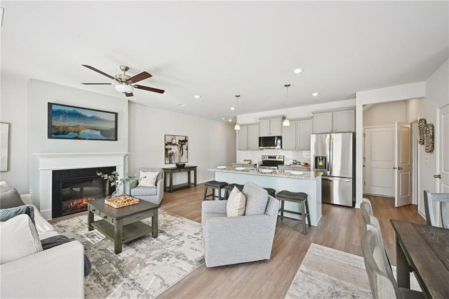 Furnished interior view inside a new home in Creekside Village, Lithonia (Image 3).