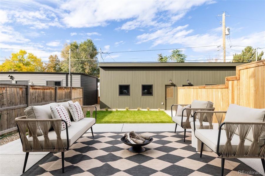 Exterior details and patio area of a home in , Denver (Image 28). Exterior details and patio area of a home in , Denver (Image 28).