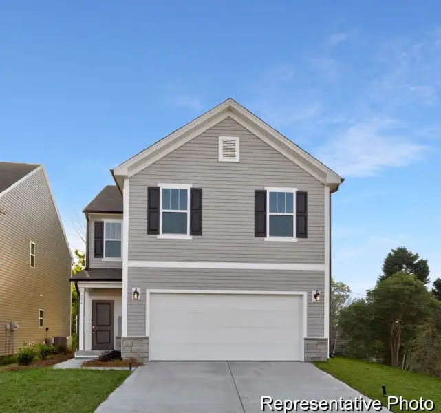 Front exterior of a new home in Shay Crossing, Salisbury, NC, highlighting curb appeal (Image 2).