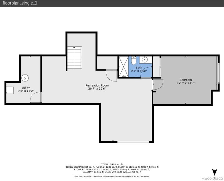 2D floor plan layout of this home in , Boulder, CO (Image 7).