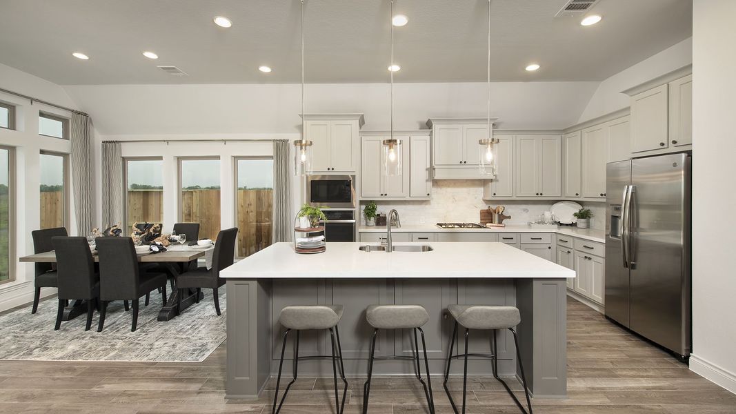 Furnished interior view inside a new home in Midline, Houston (Image 13).