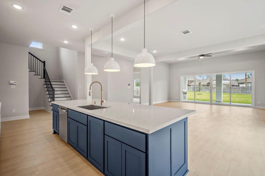 Furnished interior view inside a new home in ARTAVIA 55' Lots, Conroe (Image 10).