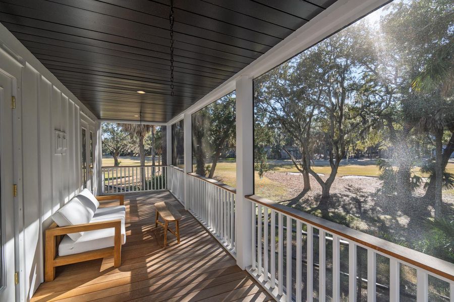 Exterior details and patio area of a home in , Edisto Island (Image 2). Exterior details and patio area of a home in , Edisto Island (Image 2).