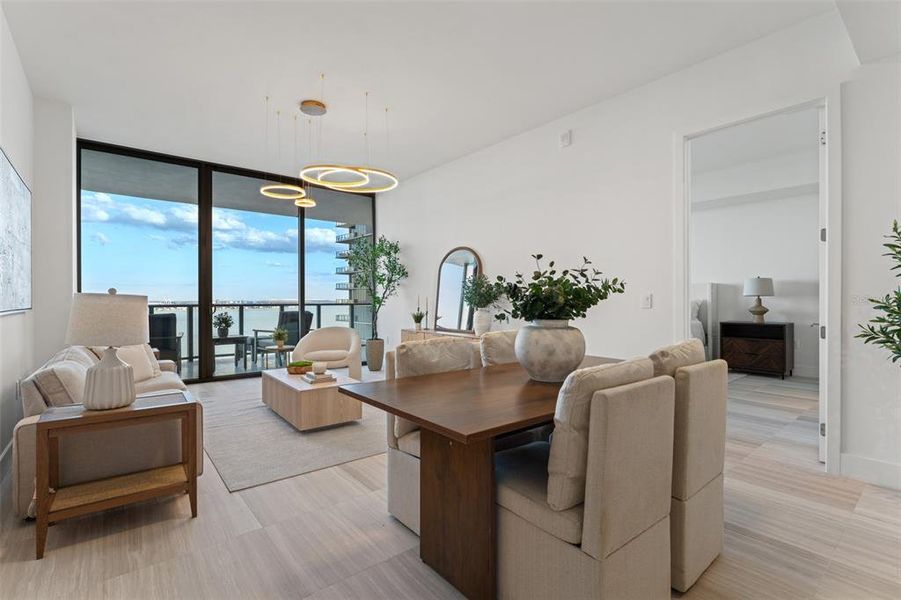 Furnished interior view inside a new home in , Tampa (Image 44).